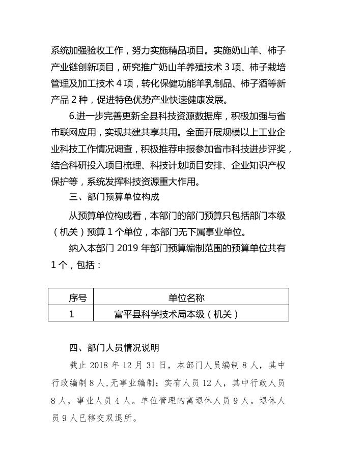 富平县科学技术局2019年部门综合预算说明.pdf