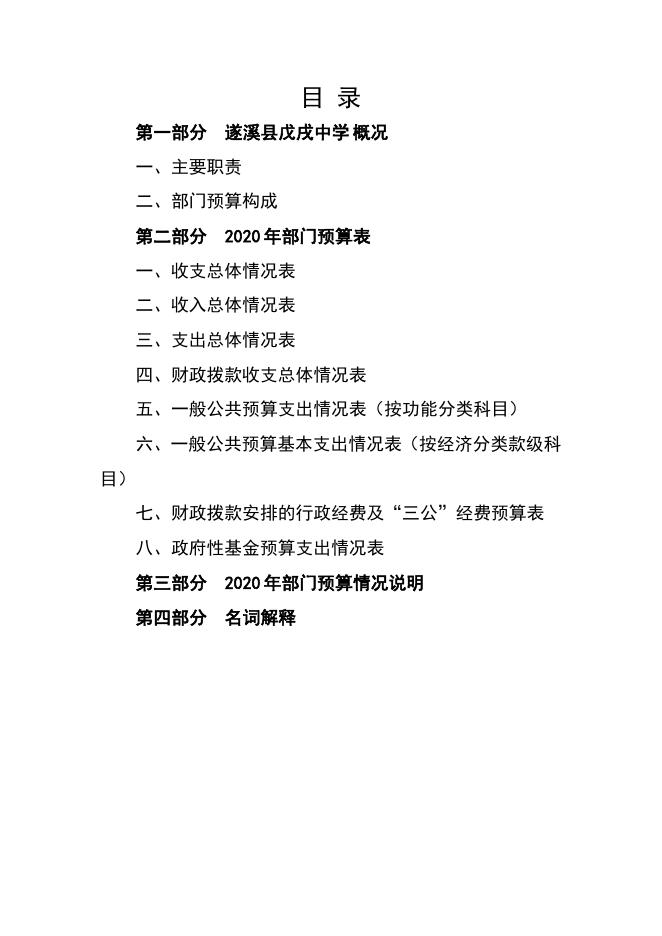 戊戌中学2020年部门预算.doc