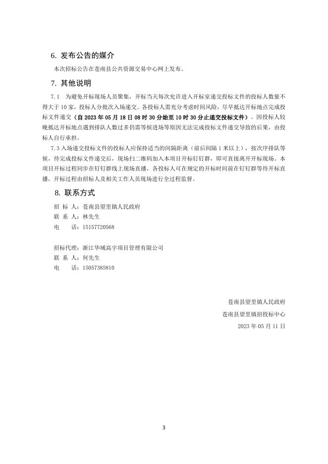 招标文件--苍南县望里镇望新桥桥梁改建工程.doc