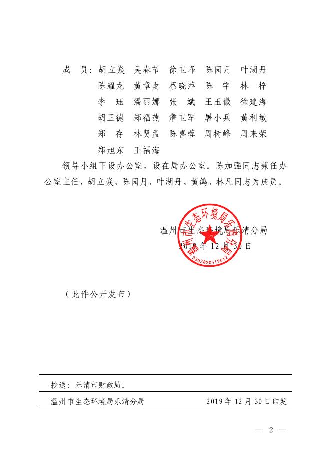 温环乐〔2019〕48号 关于调整局内部控制建设工作领导小组成员的通知.pdf