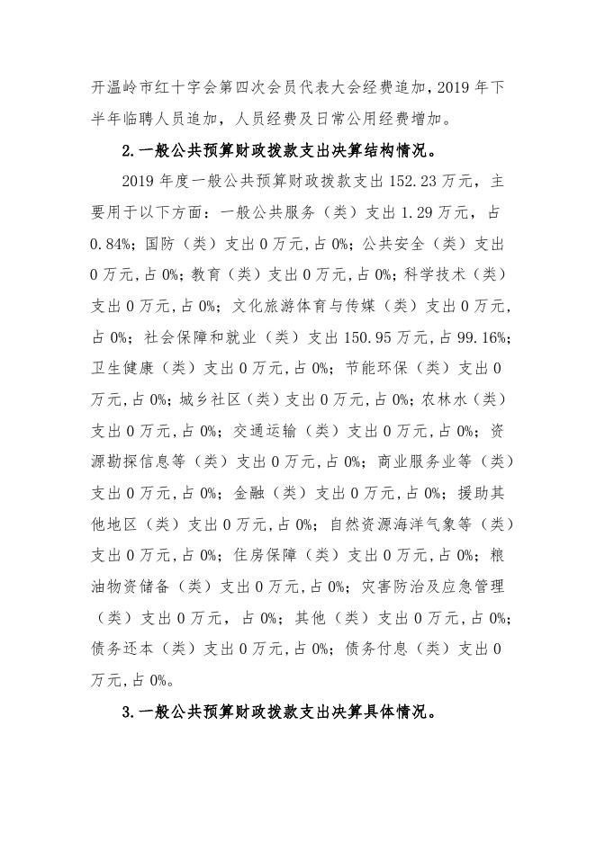 2019年台州市温岭市红十字会决算公开.doc