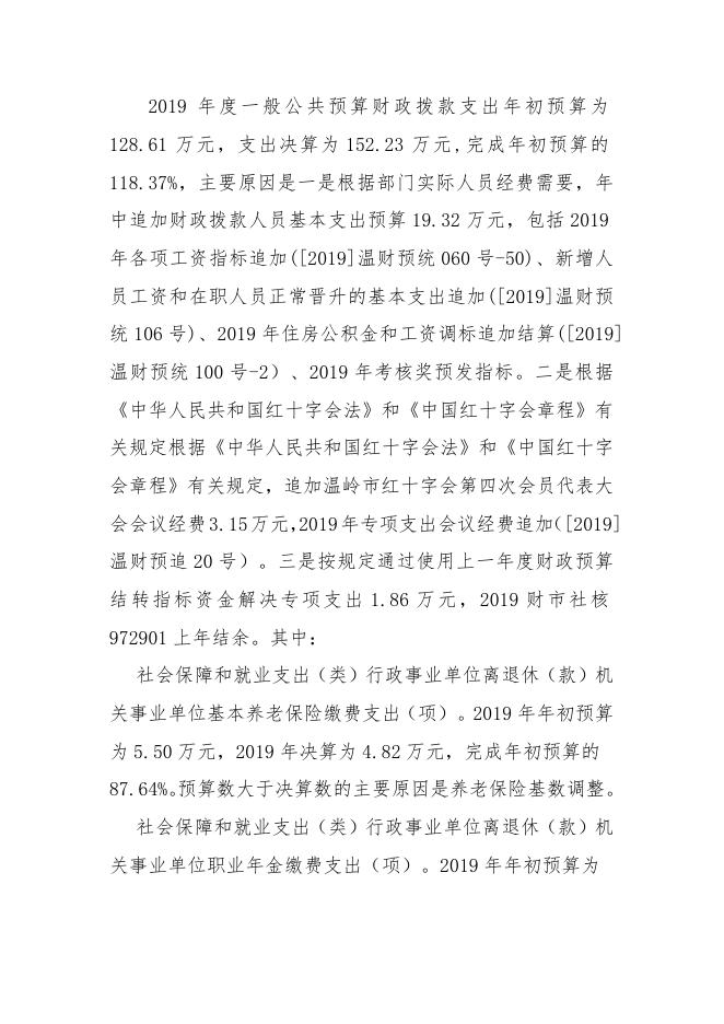 2019年台州市温岭市红十字会决算公开.doc