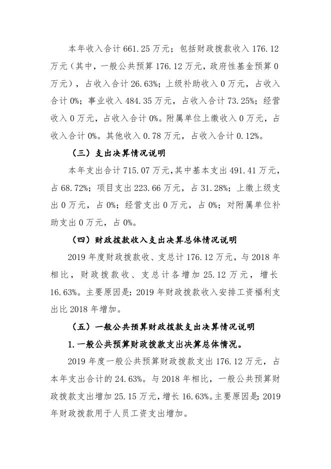 台州市温岭市公共资源交易中心2019年度部门决算公开报告.doc