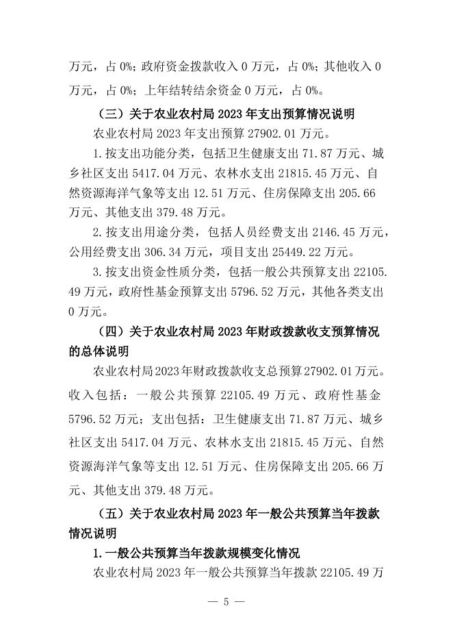 2023年预算公开-农业农村局本级.docx
