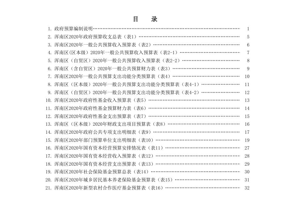 2.浑南区2020年政府预算草案.pdf