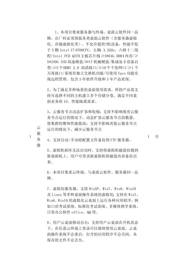 采购需求一览表.docx