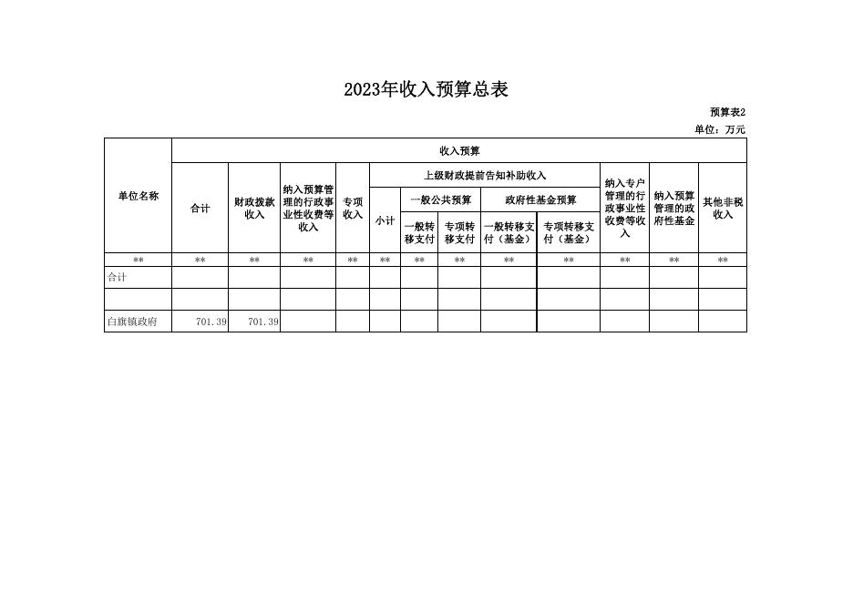 白旗2023年部门预算批复表.pdf