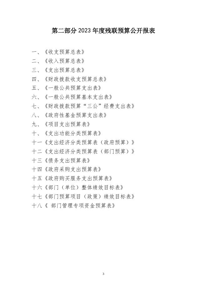 残联2023年预算公开.doc