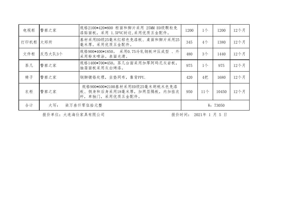成交供应商报价表.xls