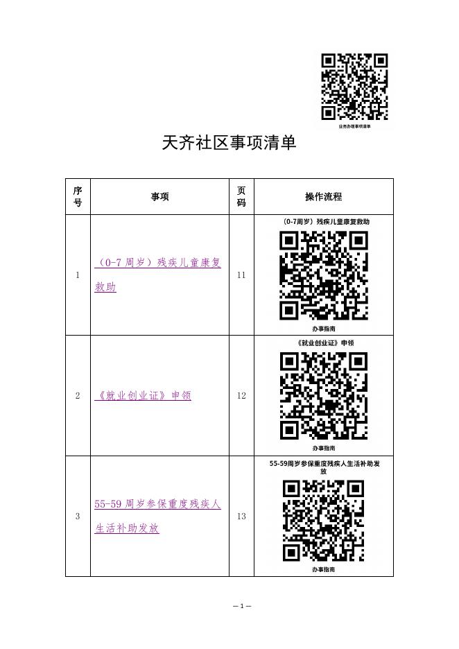 天齐社区便民服务站办事不找关系指南.pdf