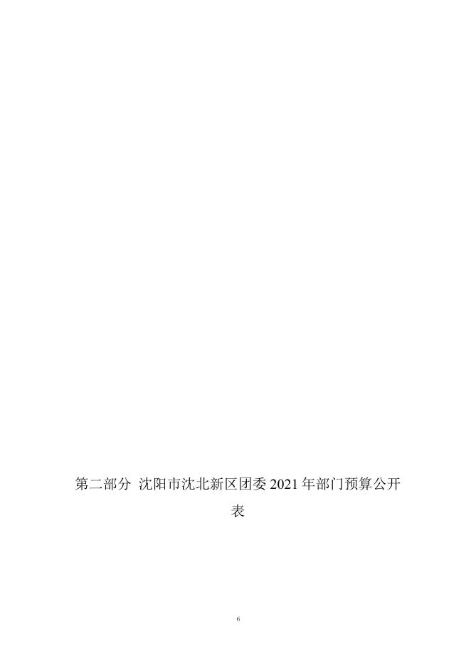 沈阳市沈北新区团委2021年部门预算（含“三公”经费预算）.pdf