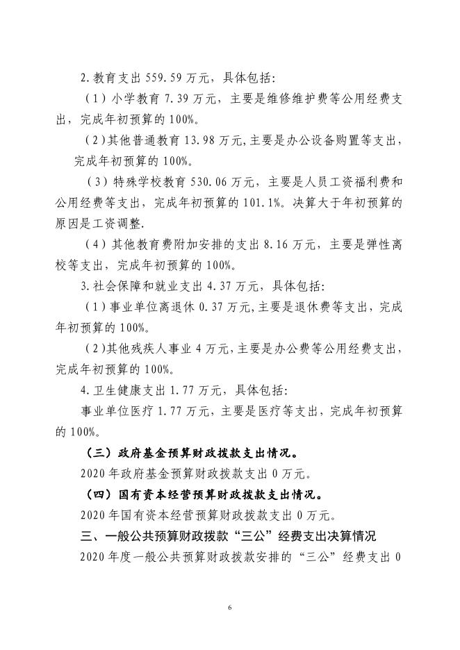 辽宁省沈阳市沈河区启智实验学校2020年度部门决算公开信息.pdf
