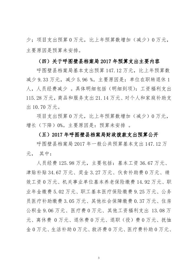 呼图壁县档案局2017年部门预算及“三公”经费预算信息公开报告.pdf