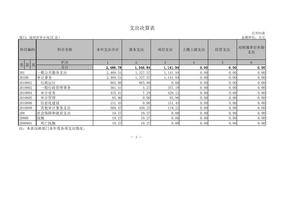 附表：沧州市审计局2018年度部门决算公开（表）.pdf