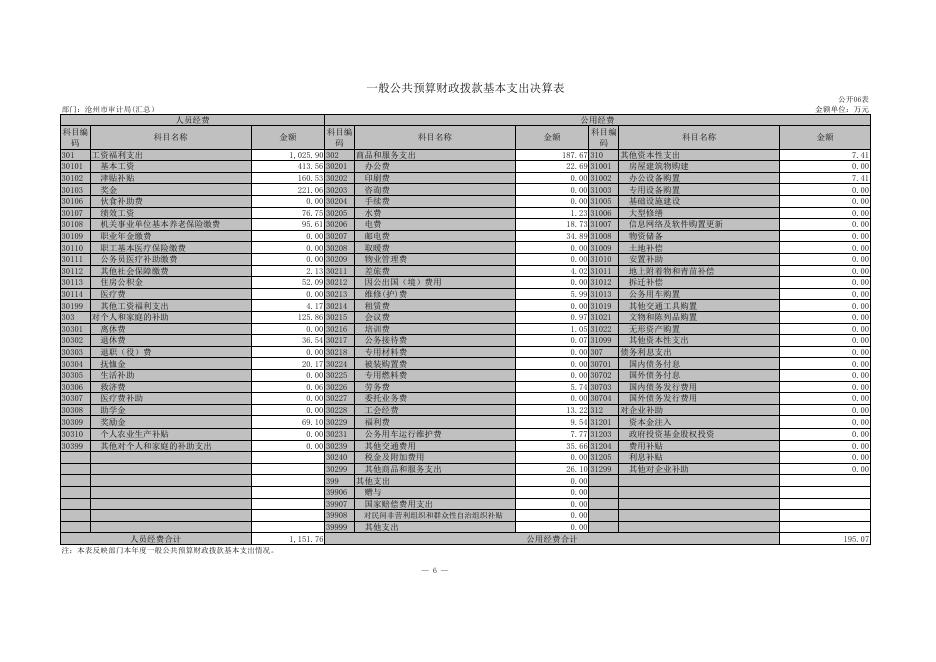附表：沧州市审计局2018年度部门决算公开（表）.pdf