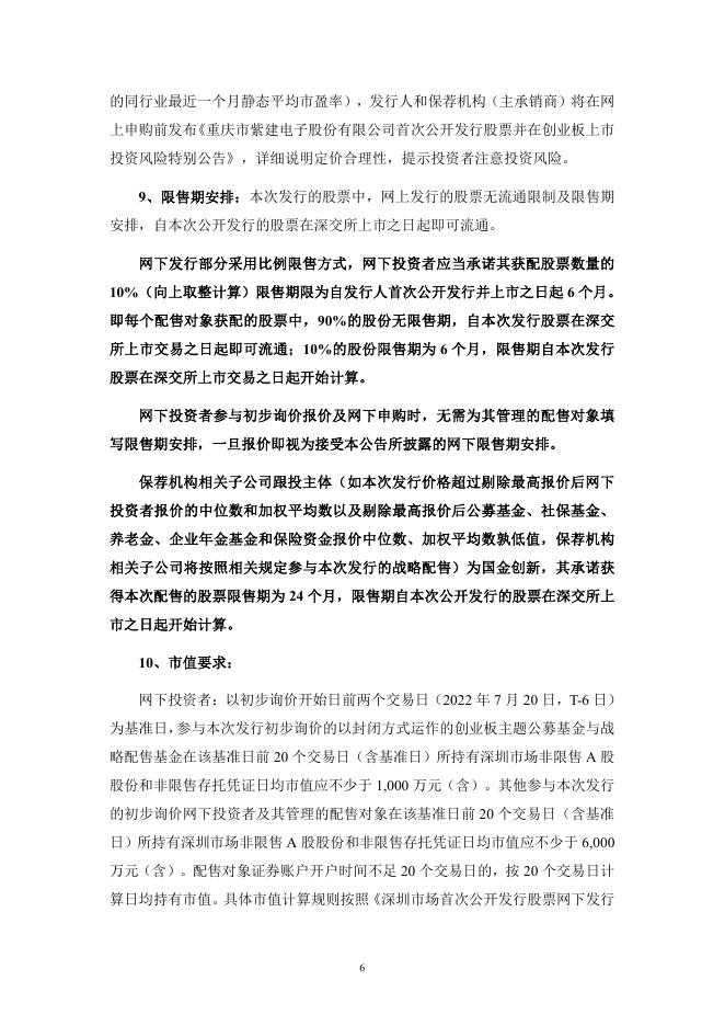 紫建电子:首次公开发行股票并在创业板上市提示公告.PDF