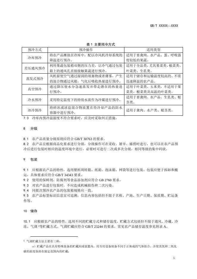 附件1:《农产品产地冷链物流服务规范》国家标准(征求意见稿).docx