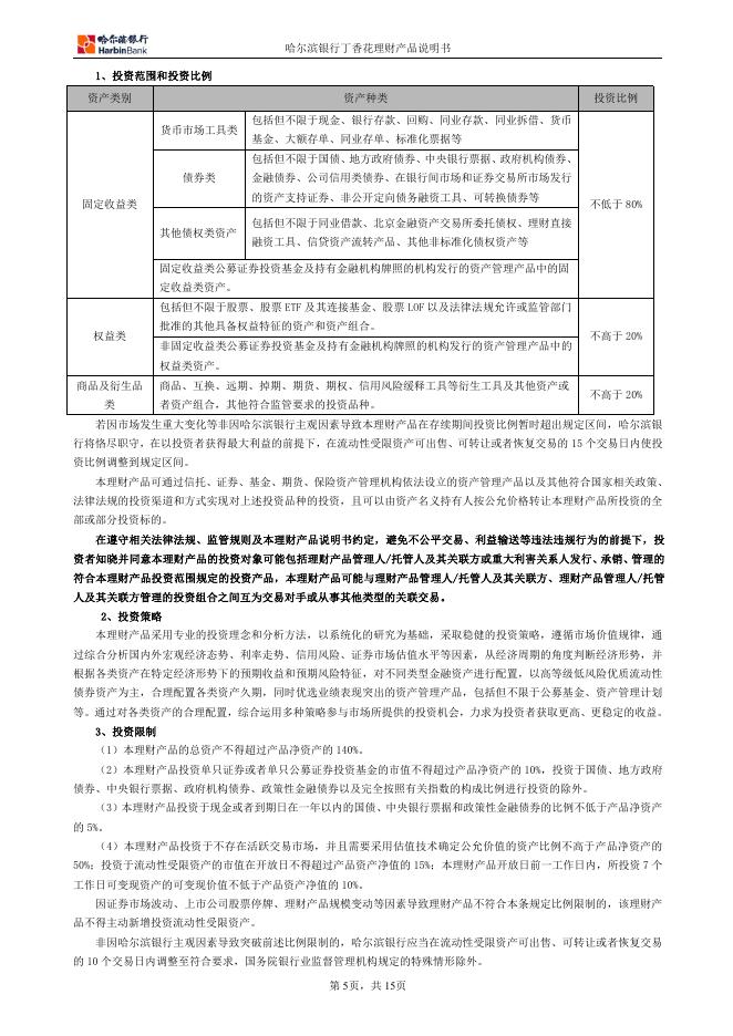 丁香花理财智赢添利01号理财产品说明书.pdf