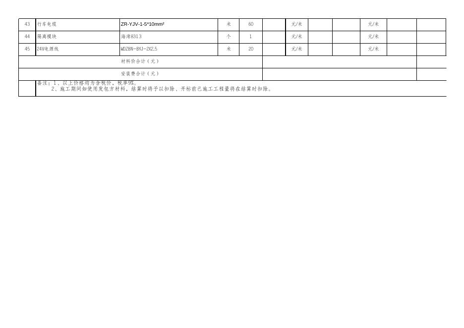 附件6：板框带滤机电气与消防专业工程量清单（综合单价报价表）.xlsx