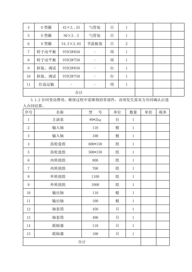 热电厂液力偶合器返厂维修招标文件7.1.doc