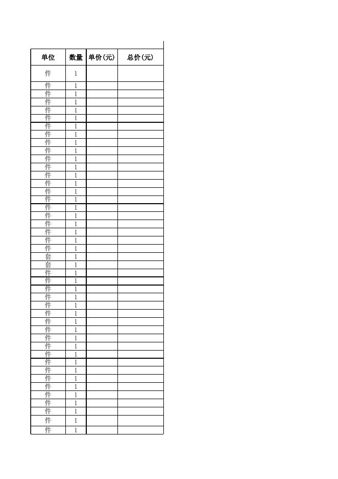 附件3：招标清单.xls