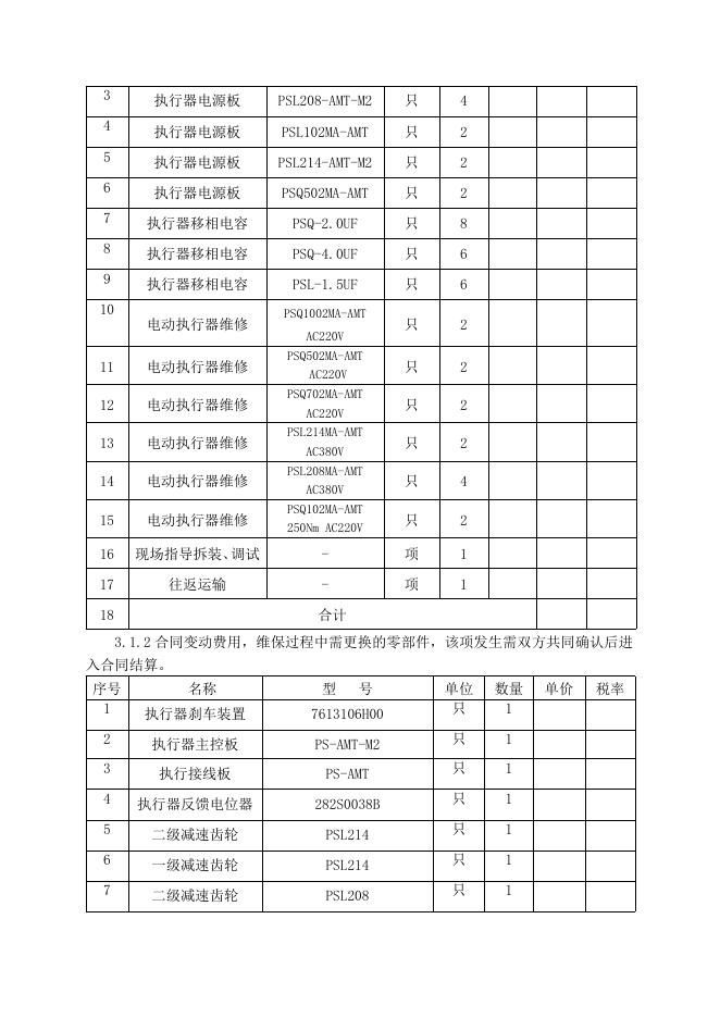 电仪厂热电1#炉电动执行器检修招标文件2021.8.26(1).doc
