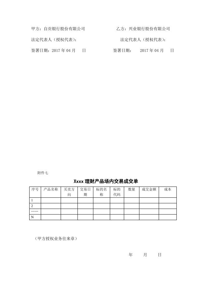 自贡银行股份有限公司理财产品托管协议之补充协议.pdf
