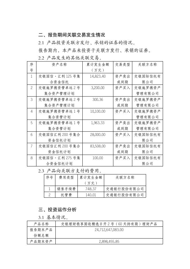 交银理财稳享固收精选日开2号（60天持有期）理财产品（Z7000921000175）定期报告（2022年第三季度）.pdf