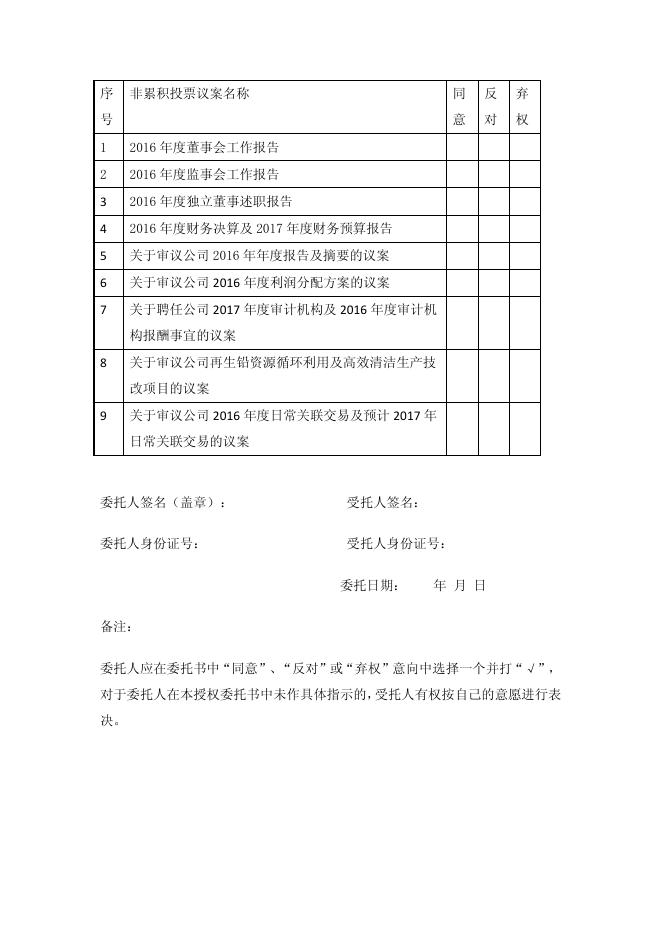 豫光金铅关于召开2016年年度股东大会的通知2017-022 11 10,2017.pdf