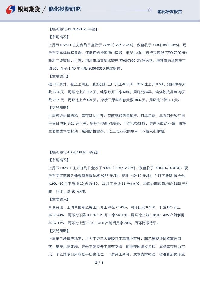 【银河期货】芳烃早报230925 - [品种]期货走势_[品种]期货行情_[品种]期货交易价格[报告页码]银河期货开户交易.pdf