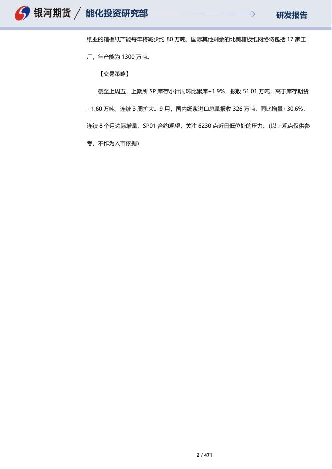 【银河期货】造纸板块晨报20231023 - [品种]期货走势_[品种]期货行情_[品种]期货交易价格[报告页码]银河期货开户交易.pdf