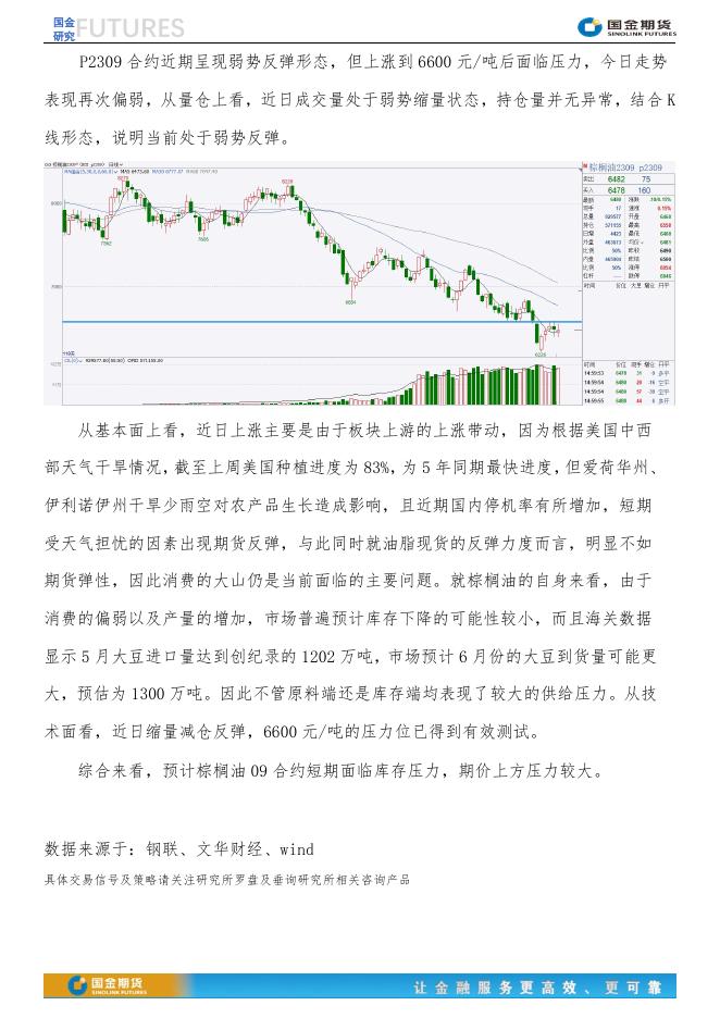 【趣关注】棕榈油面临库存压力，期价上方压力较大20230613.pdf