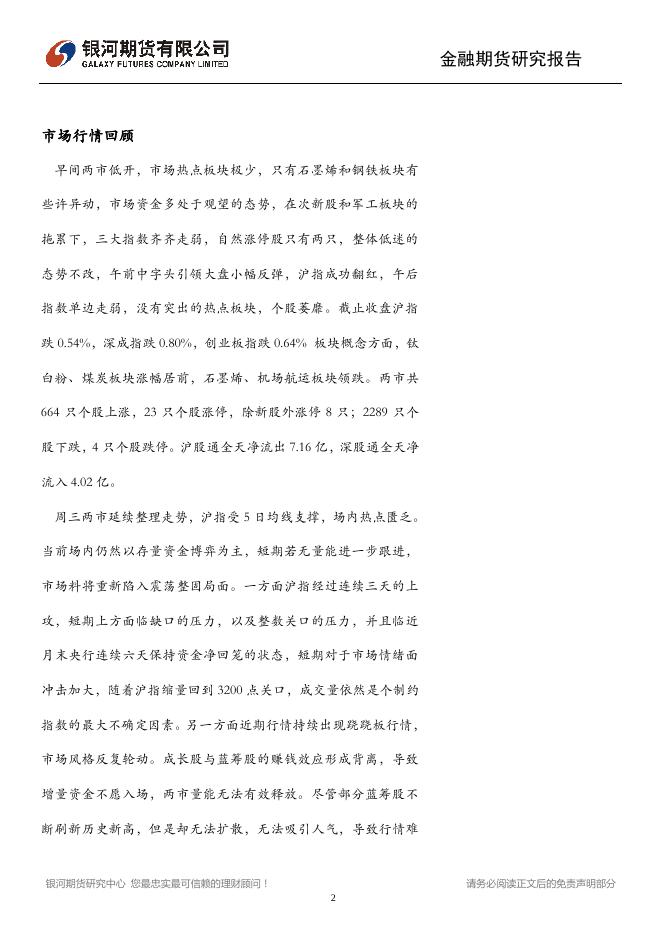 指数震荡收跌，压力位或出现滞涨 - 股指日报.pdf