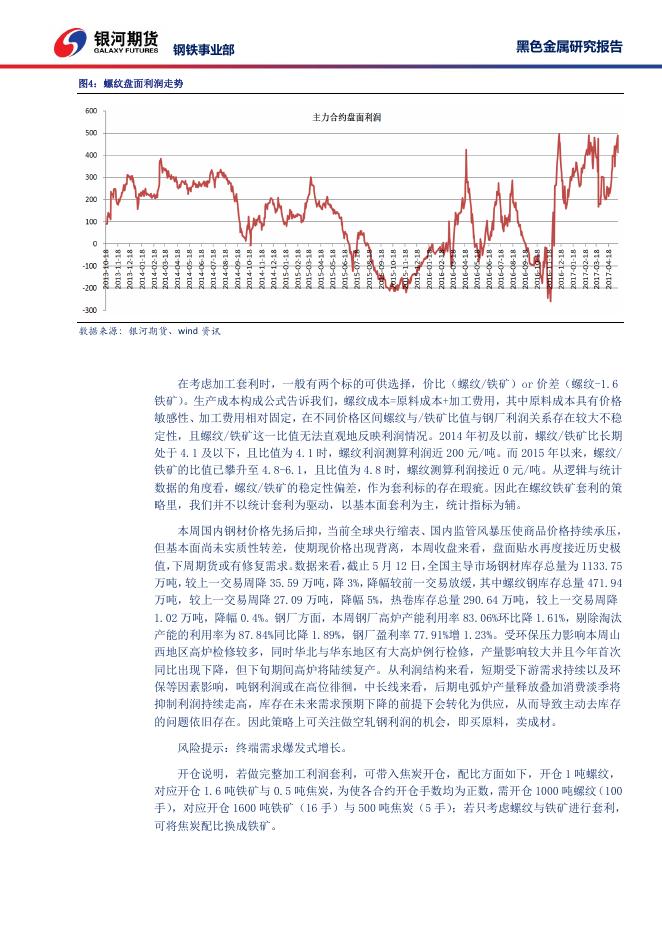 钢铁矿石策略周报—多空分歧加大，钢价剧烈波动20170514 - 周报.pdf