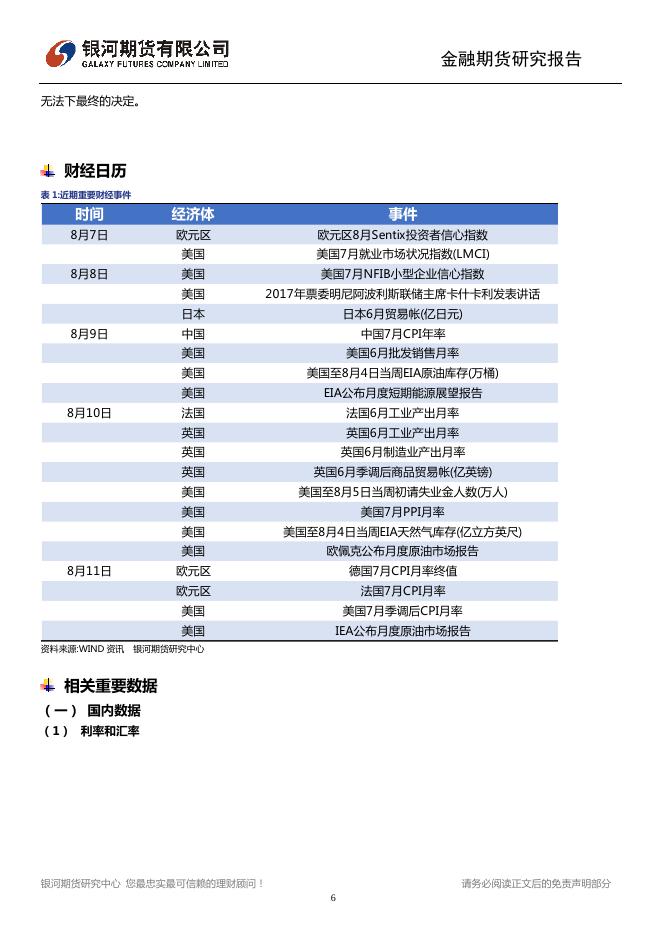 中国环保力度加大 全球加息又成悬念 - 宏观早报,宏观经济日报-银河期货.pdf