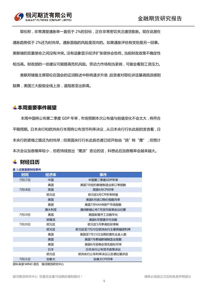 中国数据喜忧参半 耶伦连发“鸽派”言论 - 宏观早报,宏观经济日报-银河期货.pdf