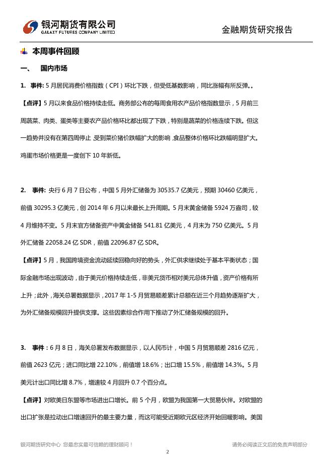 中国经济中期压力依然存在 全球市场聚焦本周议息会议 - 宏观早报,宏观经济日报-银河期货.pdf