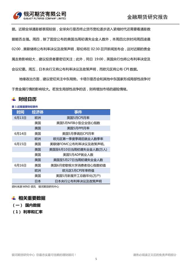 中国经济中期压力依然存在 全球市场聚焦本周议息会议 - 宏观早报,宏观经济日报-银河期货.pdf