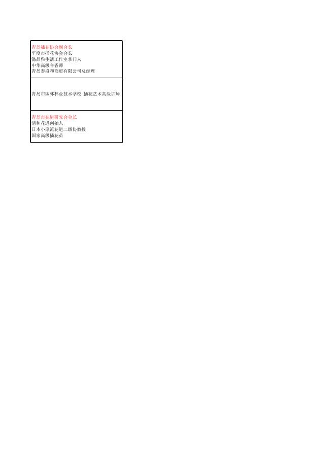 时尚青岛 花漾生活 花艺每月一讲安排.xls