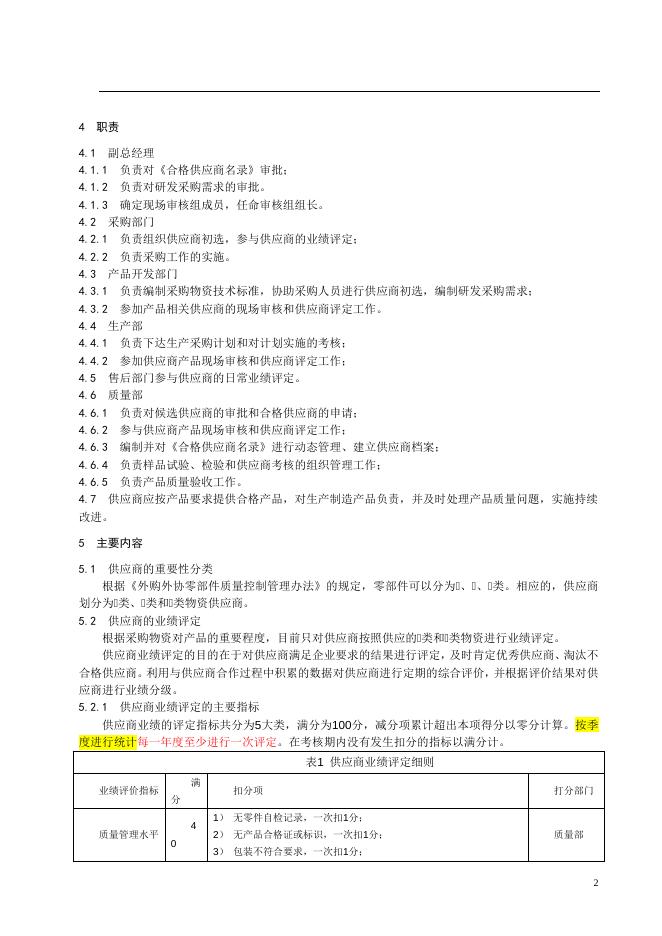 供应商质量管理办法 供应商质量管理办法下载–高顿咨询–高顿财务培训.doc