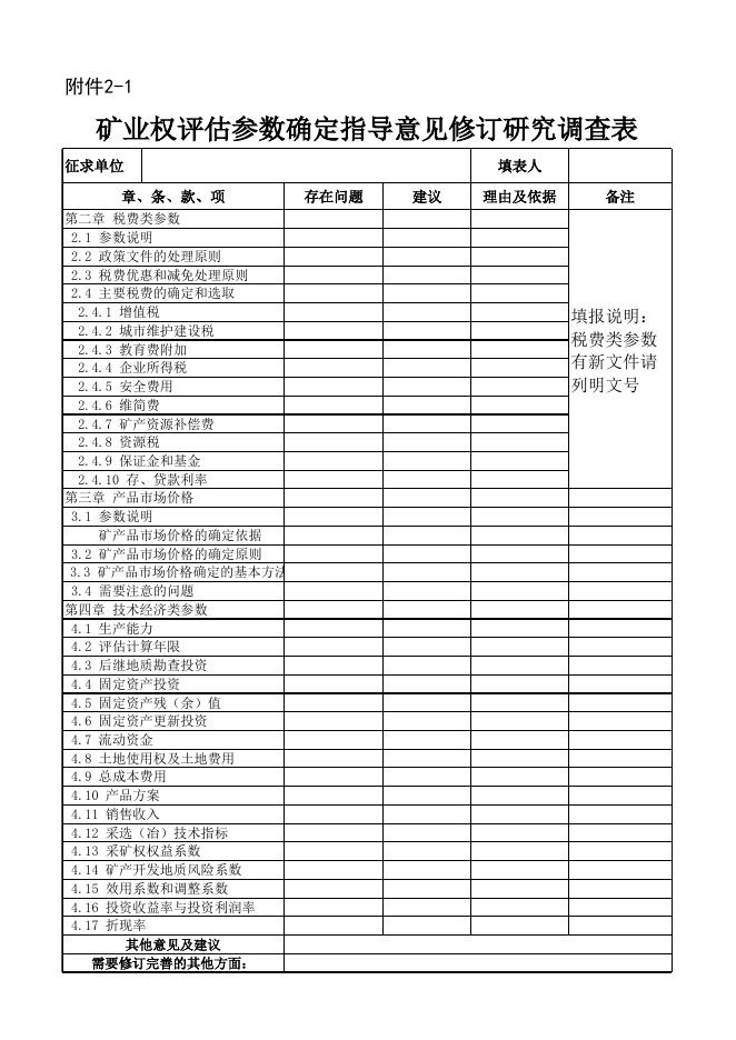 关于开展《矿业权评估准则》修订研究等项目调研的函 - 通知公告 - 中国矿业权评估师协会.xls