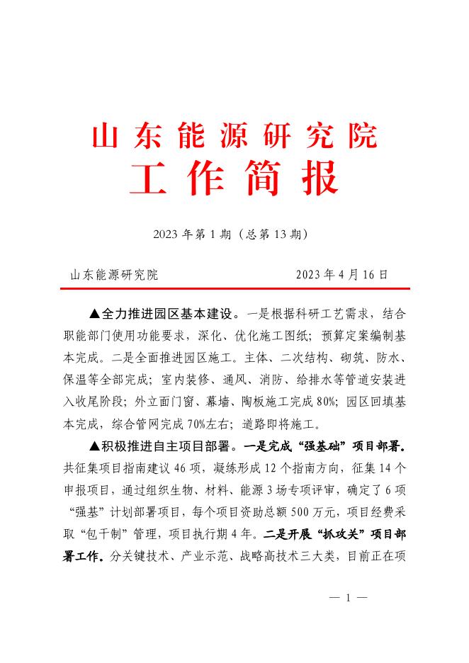 山东能源研究院工作简报2023年第1期 (总第13期）.pdf