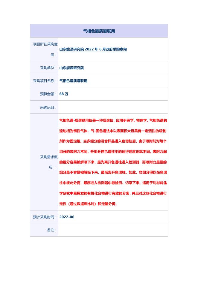 采购意向公开-气相色谱质谱联用.pdf
