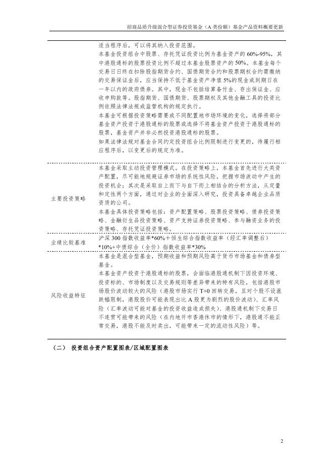 招商品质升级混合型证券投资基金(A类份额)基金产品资料概要更新.pdf