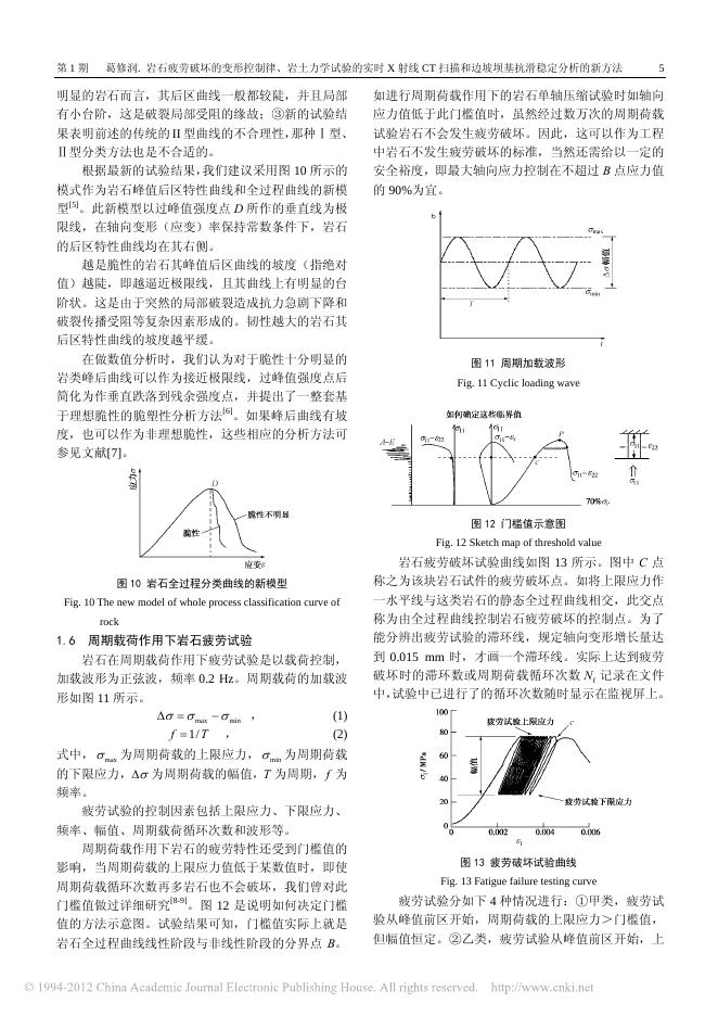岩石疲劳破坏的变形控制律、岩土力学试验的实时X射线CT扫描和边坡坝基....pdf