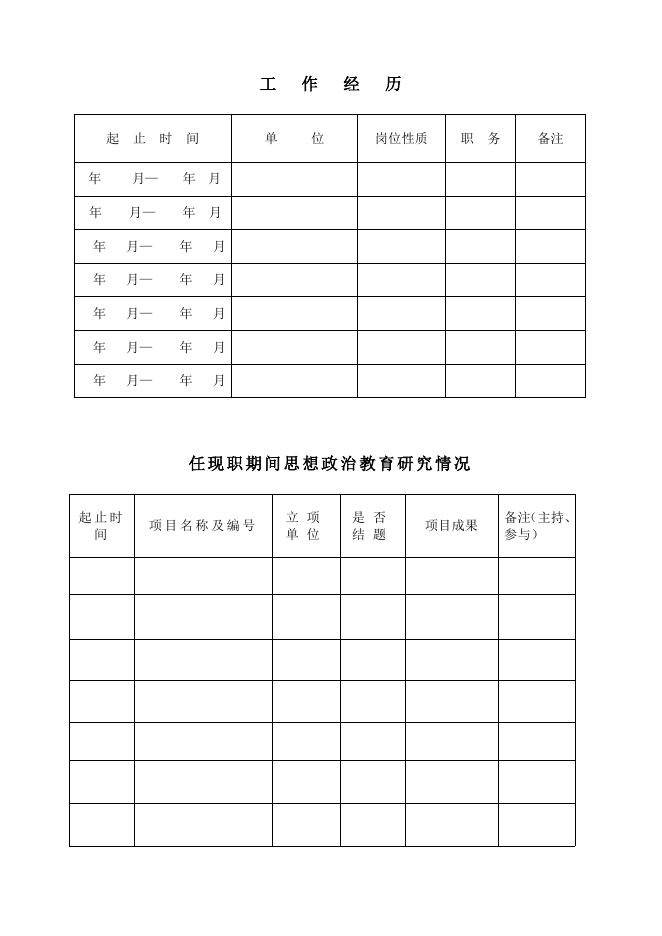 2014-12-17一线专职辅导员岗位聘任申请表.doc