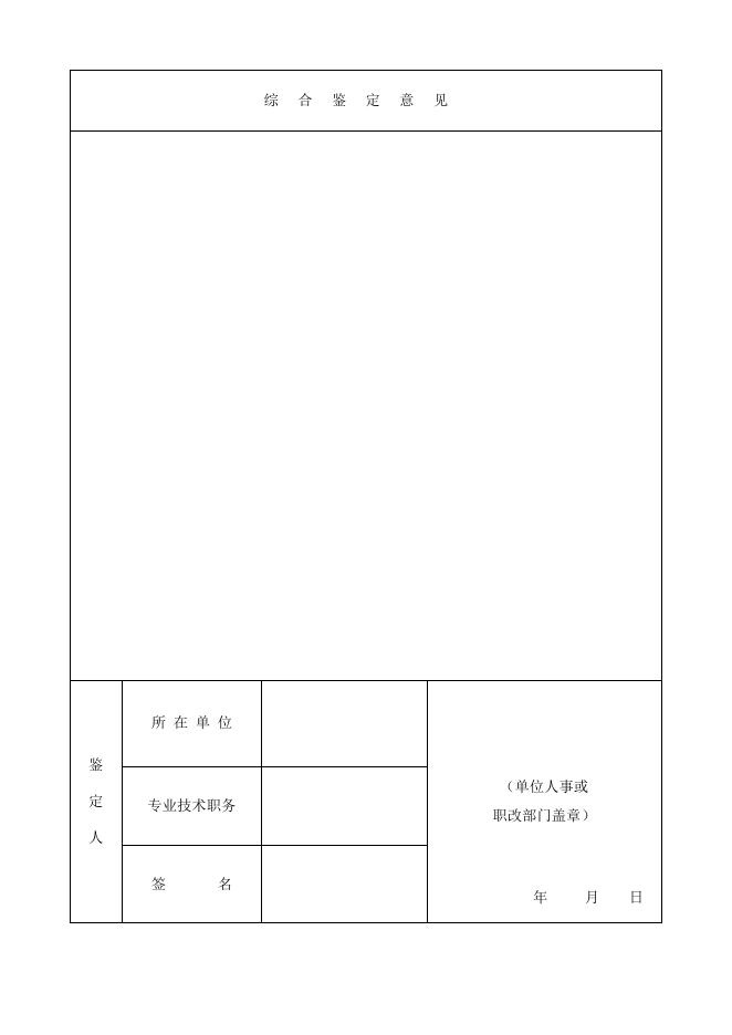 职称评审专家鉴定.doc