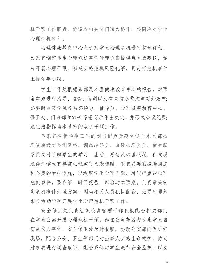 2019-24惠州卫生职业技术学院学生心理危机干预预案.doc