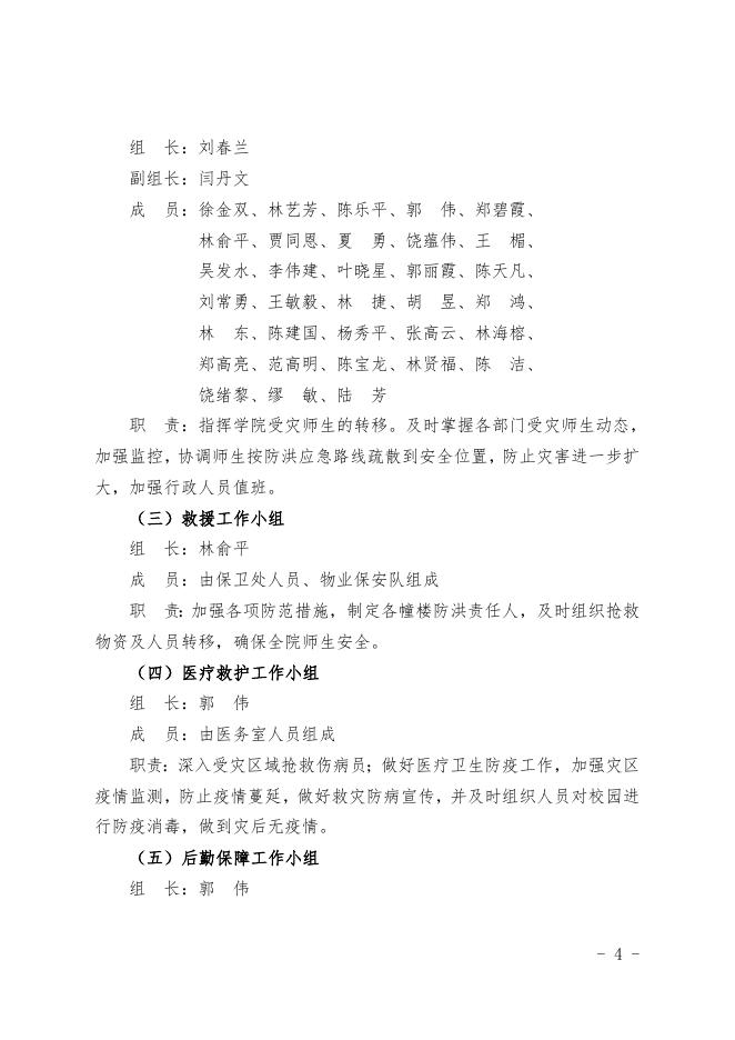 福州职业技术学院防洪抗灾预案.doc