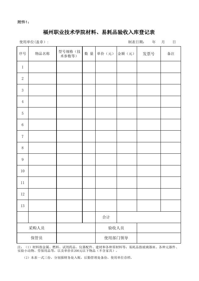 材料易耗品入库出库表.xls